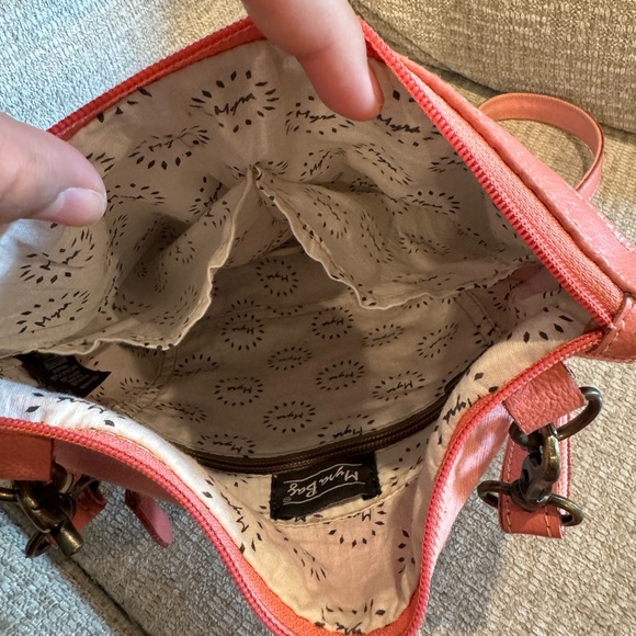 Myra Pink and Black Cowhide Women's Bag - Picture 3 of 4